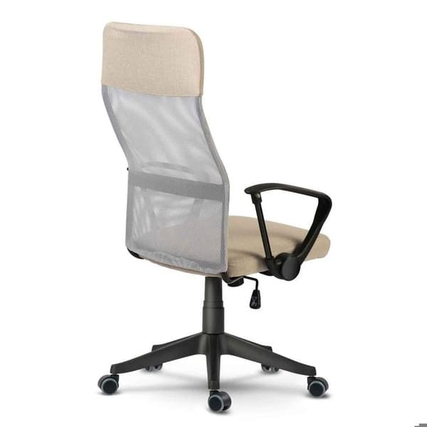 Svängbart kontorsstol - Sofotel - Mikronät - Beige - Höjdjustering - Inbyggd nackstöd