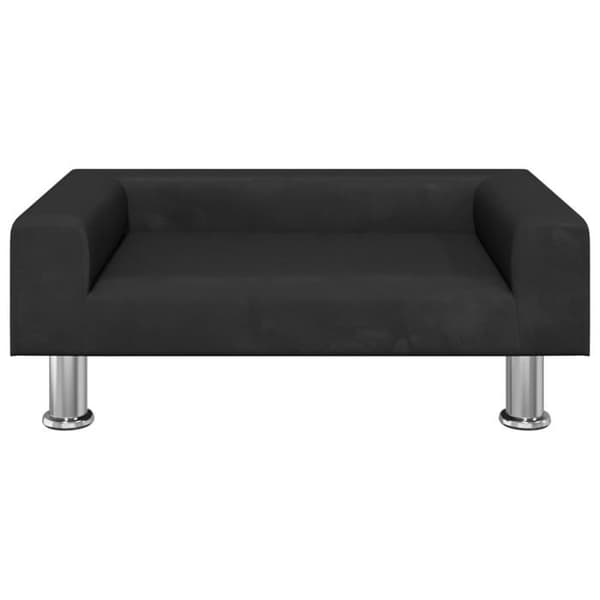 vidaXL Barnsoffa svart 70x45x26,5 cm sammet, mini soffa, mini soffa-stol, mini soffa för barn, soffa av 3196333