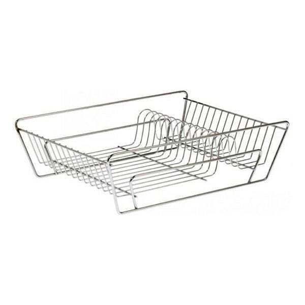 Diskställ i förkromad metal - COMBRICHON - Retrodesign - 13 tallrikar - Kökstillbehör Krom