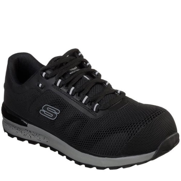 Skechers Lyndale Skyddsskor - Herr - Svart - Ståltåhätta och Memory Foam-sula Svart 41 1/2