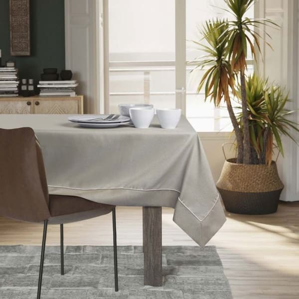 Bordduk - Empire - cappuccino - 110x140 cm - fläckbeständig polyester cappuccino
