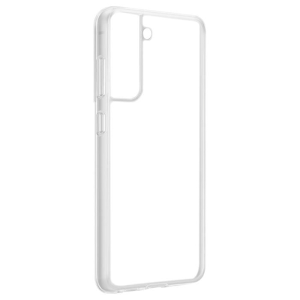 Genomskinligt hårt fodral - BBC - Samsung Galaxy S21 FE - Mörkgrå - 2 silikonband - Halvtransparent Mörkgrå