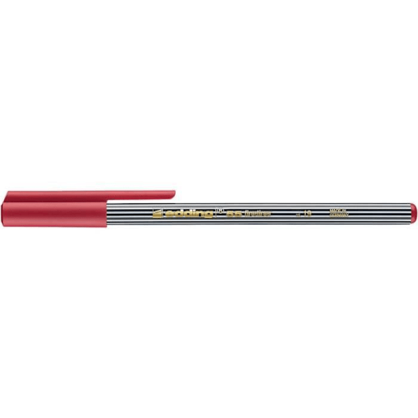 Fin tusch - edding - 4-55019-5 - Paket med 5 - Karmint - Extra fin spets - 0,3 mm Karmin