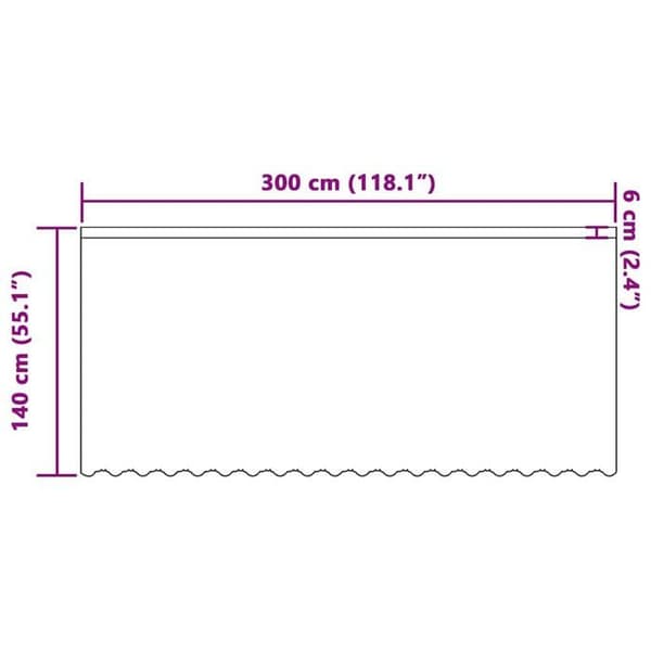 Blomstrande spetsgardin - vidaXL - Vit - 140x300 cm - Polyester - Ljusfilterande - Lätt - Hållbar Vit