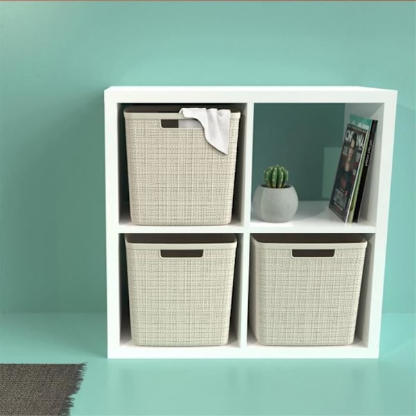 CURVER Cube Jute korg 17 L - Beige Beige