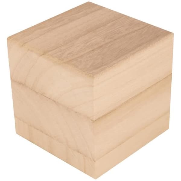 Träobjekt - Artémio - Träkub - 10 cm - Barninredning - Unisex