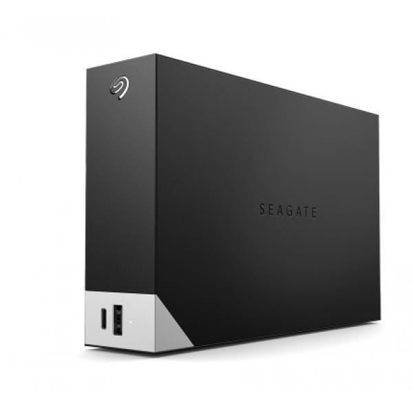 Seagate One Touch med nav STLC6000400 - Hårddisk - 6 TB - extern (skrivbord) - USB 3.0 - svart - med Seagate Rescue Data Recovery