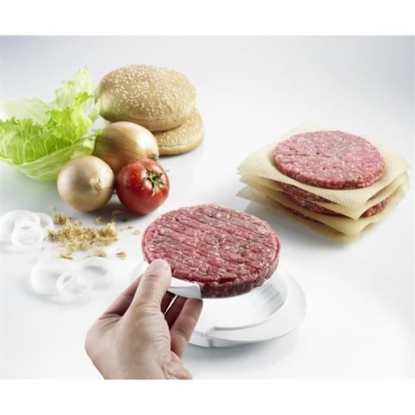 Hamburgerpress - Westmark - Vit - 16 cm - Lätt att släppa - Halkfri Vit