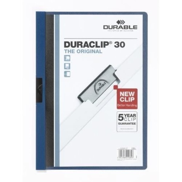 DURABLE DURACLIP 30 CLIP PRESENTATIONSMAPP MÖRKBLÅ D220007