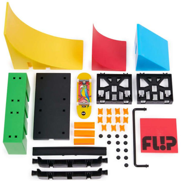 Tech Deck Rampa Competition Wall 2.0+ Färgglad Collectible Skateboard Gripbräda Set