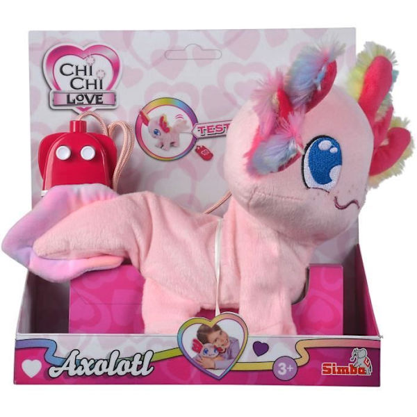 Chi Chi Love Pink Axolotl Mascot Friend Axolotl Controlled by Cable