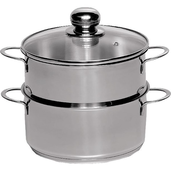 Ångkokare - KRÜGER - KEC20 - 18/10 rostfritt stål - Kallt metallhandtag - 20 cm Flerfärgad