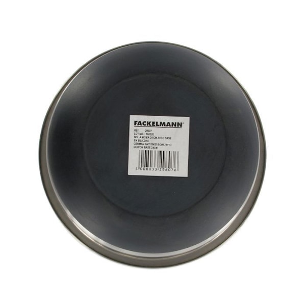 Skål för mixning i rostfritt stål 24 cm i diameter Fackelmann Basic Svart, rostfritt