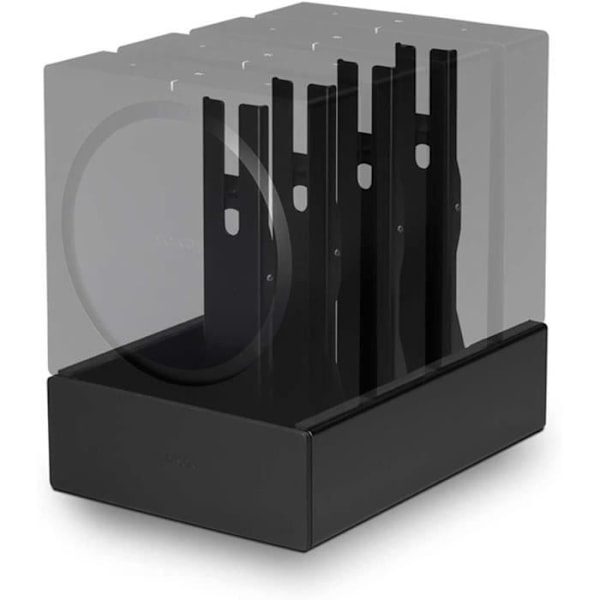 FLEXSON Väggmonteringsdocka för 4 Sonos Amp - Svart