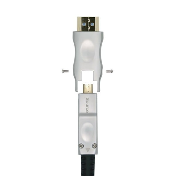 Aisens - A148-0510 - High Speed Removable HDMI V2.0 AOC-kabel/HEC 4K60Hz 4:4 18Gbps, A/M-D/A/M, Svart, 15 m