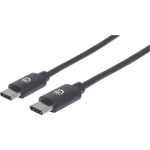 Manhattan USB-kabel USB 2.0 USB-C hane 2 m svart 354875