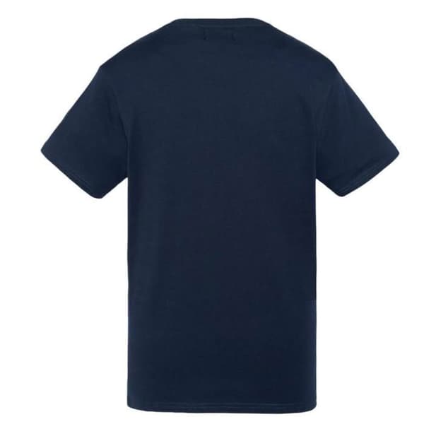 T-shirt herr broderad marin - Schott NYC - Regular - Korta ärmar - 100% bomull Blå M