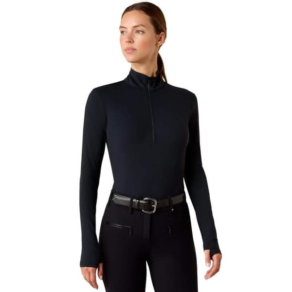 Ariat SolVeil dam ridtröja 1/2 zip svart XXS