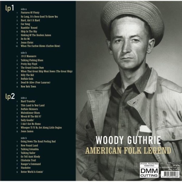 WOODY GUTHRIE American Folk Legend - 33 RPM - 180 gram