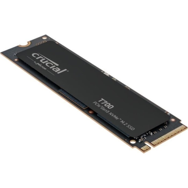 Crucial T700 - Intern SSD - 1 TB - PCI Express 5.0 (NVMe) - Utan kylfläns