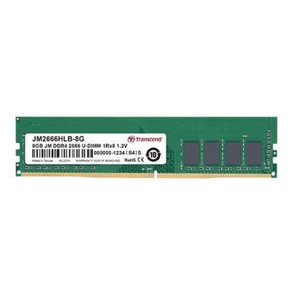 TRANSCEND 16GB JM KIT DDR4 2666Mhz UDIMM 16GB JM KIT DDR4 2666Mhz U-DIMM 1Rx16 1Gx16 CL19 1.2V