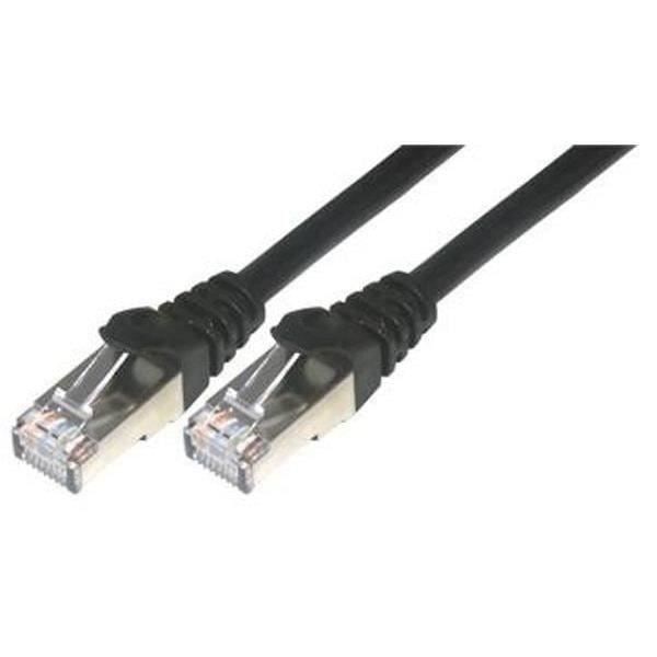MCL Patch sladd - RJ45 CAT 6 F/UTP - 1 m - Svart
