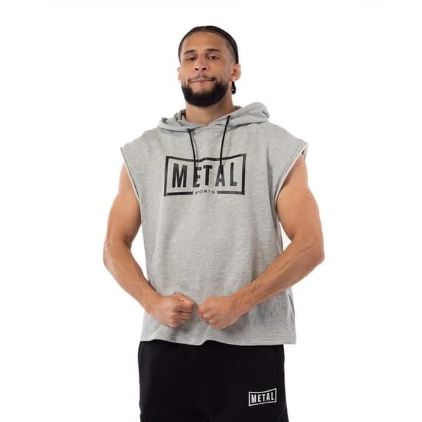 Metal Boxe hoodie - grå grå M