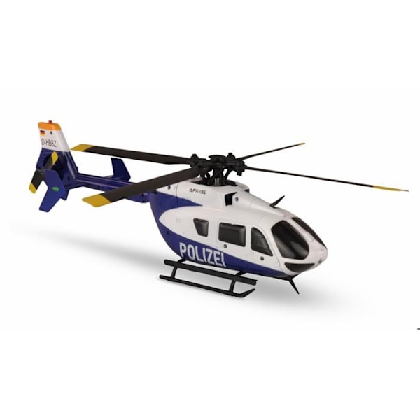 RC Helikopter - AMEWI - AFX-135 Polizei - Vit - Utomhus - 14 år Vit, blå och svart