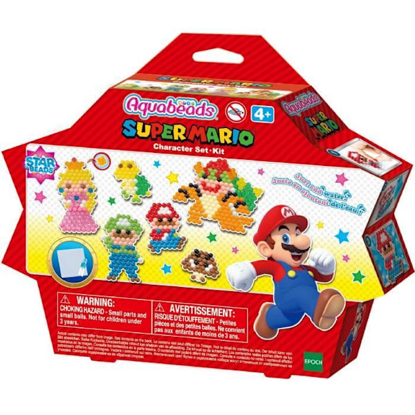 Super Mario-kit - AQUABEADS - Pärlor som fastnar i vatten Flerfärgad