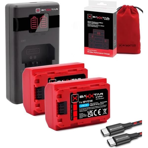Baxxtar Pro Batterier 2X 2600mAh - Generation IV