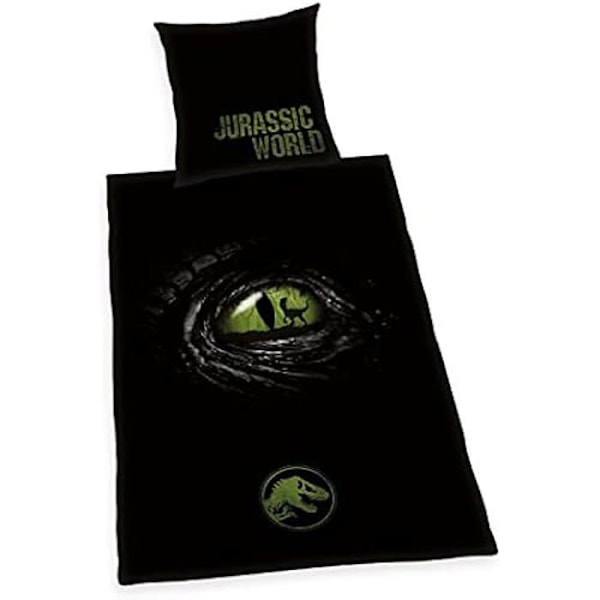 Sängkläder - Herding - Jurassic World - 2 delar - Duvetöverdrag 135x200 cm - Kudde 80x80 cm Flerfärgad
