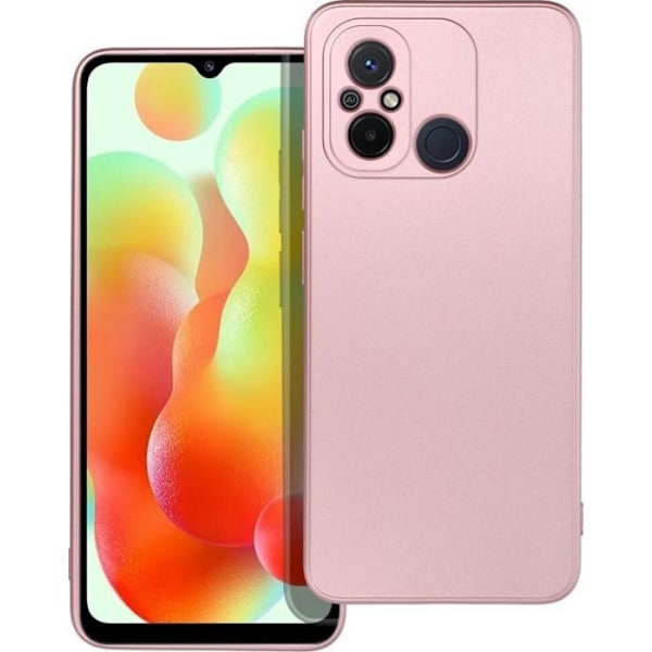 Telefontillbehör - OEM metallkåpa för XIAOMI Redmi 12C rosa
