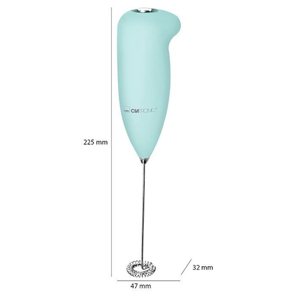 Mjölkskummare - Clatronic - MS 3089 - Mint/grön - Soft touch hölje - AA/UM3 batterier Mint/grön