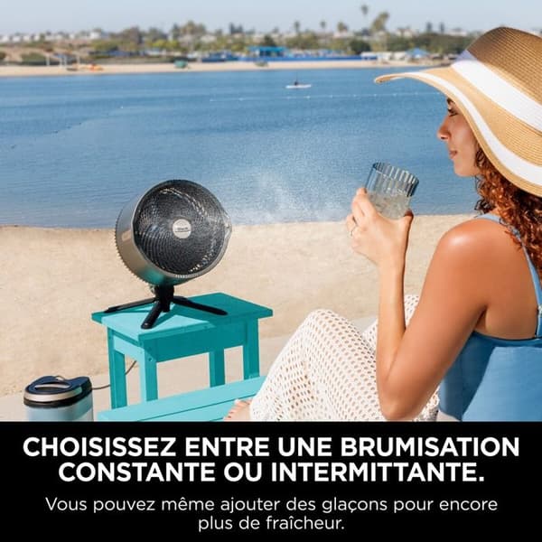 Ventilator Shark FlexBreeze Pro Mist FA300EU Mörkgrå