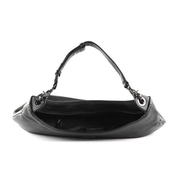 Axelväska - MANDARINA DUCK - Mellow Leather - Kalvskinn - Svart - 36x32x13 cm svart