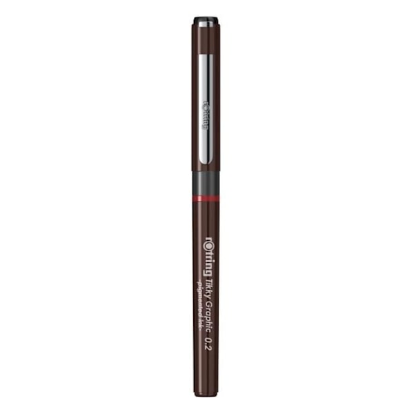 rOtring Tikky Graphic fineliner 0,20 mm, svart bläck
