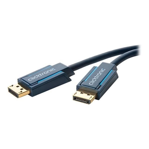 Câble CLICKTRONIC 70715 10m Blå - DisplayPort m/m - Dubbel sköld - Syrefri koppar Blå