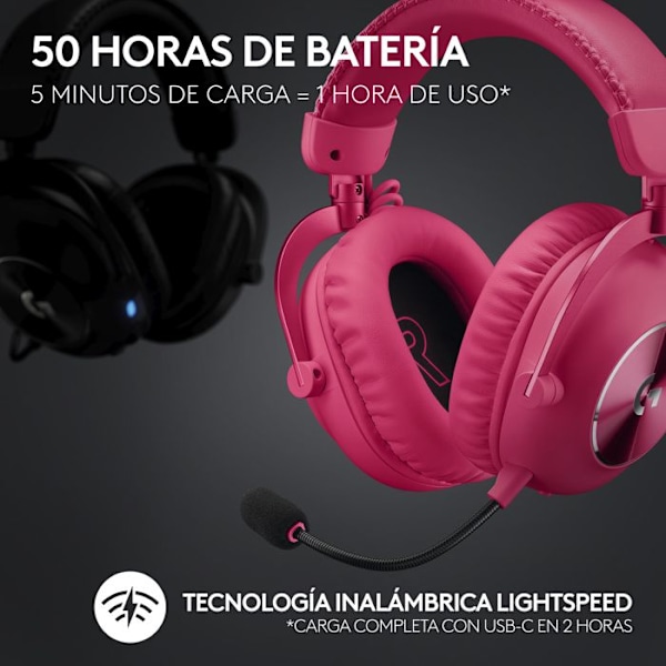 Logitech PRO X 2 LIGHTSPEED WL Rosa