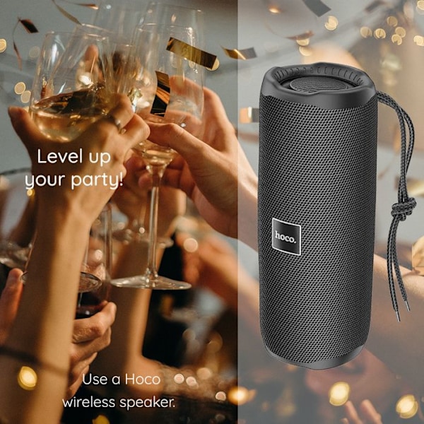 Bärbar högtalare - Hoco - Vocal HC16 - Bluetooth 5.3 - 10 W - Vattentålig Röd