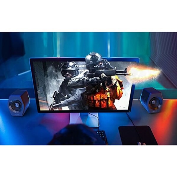Desktop 2.0-högtalare - Edifier - G2000 - Bluetooth - RGB - Svart Svart
