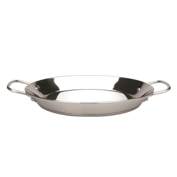 IBILI - Premier Paella Pan, 34cm, Rostfritt stål, 6 Portioner, Induktionskompatibel