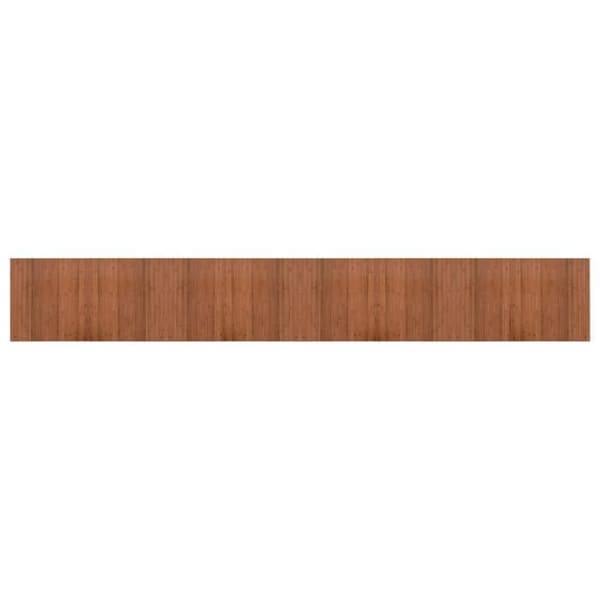 vidaXL Rektangulär matta brun 60x400 cm bambu, vardagsrumsmatta, rektangulär matta, modern matta, sovrumsmatta till 376728