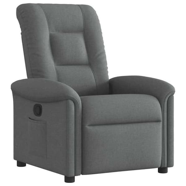 vidaXL Recliner Grått Tyg 4015617