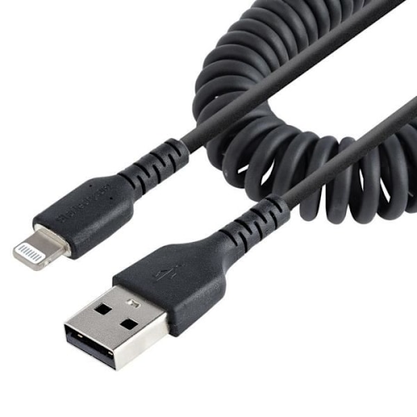 STARTECH 50 cm/20 tum USB till Lightning-kabel upprullad - RUSB2ALT50CMBC