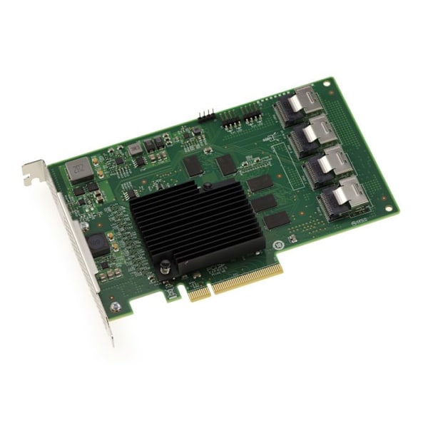 PCIe 2.0 SAS 6GB 16 internt styrkort. OEM modell 9201-16I SAS 2116