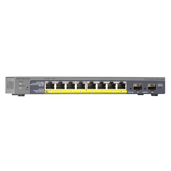 NETGEAR Prosafe 10-portars PoE-switch - svart GS110TP-200EUS