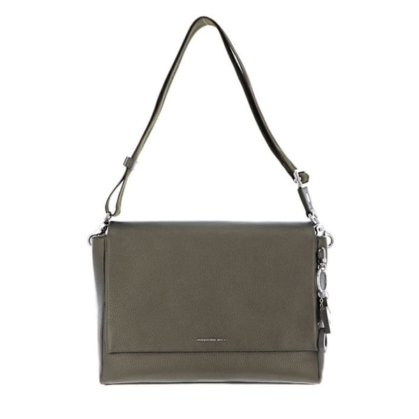 Axelväska med axelrem - MANDARINA DUCK - Mellow Lux Messenger - Kalvskinn - Grön - 30x21x8 cm grön