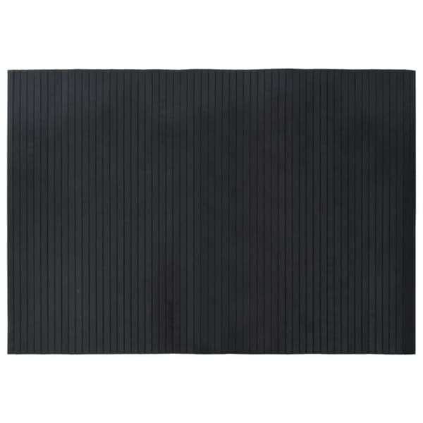 vidaXL Rektangulär matta svart 70x100 cm bambu 376738