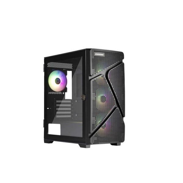 Enermax - ECA-MS31-BB-ARGB - MarbleShell MS31 Black Gaming PC-fodral + 4 ARGB PWM-fläktar och VGA-stöd ingår