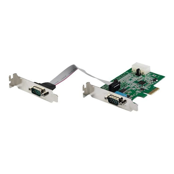 PCI Express seriellt kort med 2 RS232-portar - STARTECH - Windows/Linux-kompatibel - UART 16950